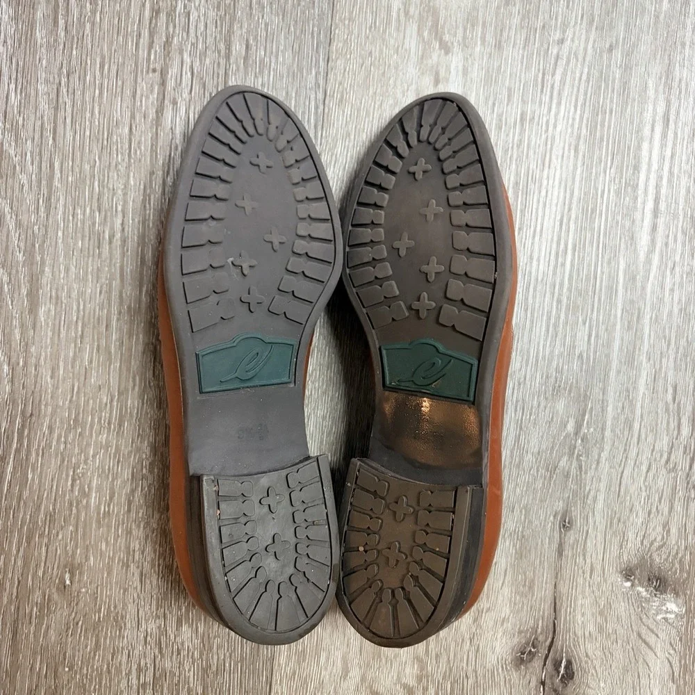 Vintage East Spirit Brown Leather Loafer Slip On Shoes Women's Size 8.5A 1" Heel - Picture 5 of 5